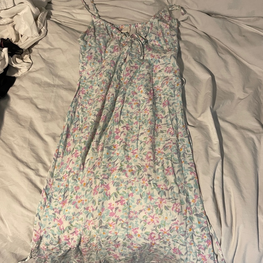 Billabong Floral Spaghetti Strap Maxi Dress
